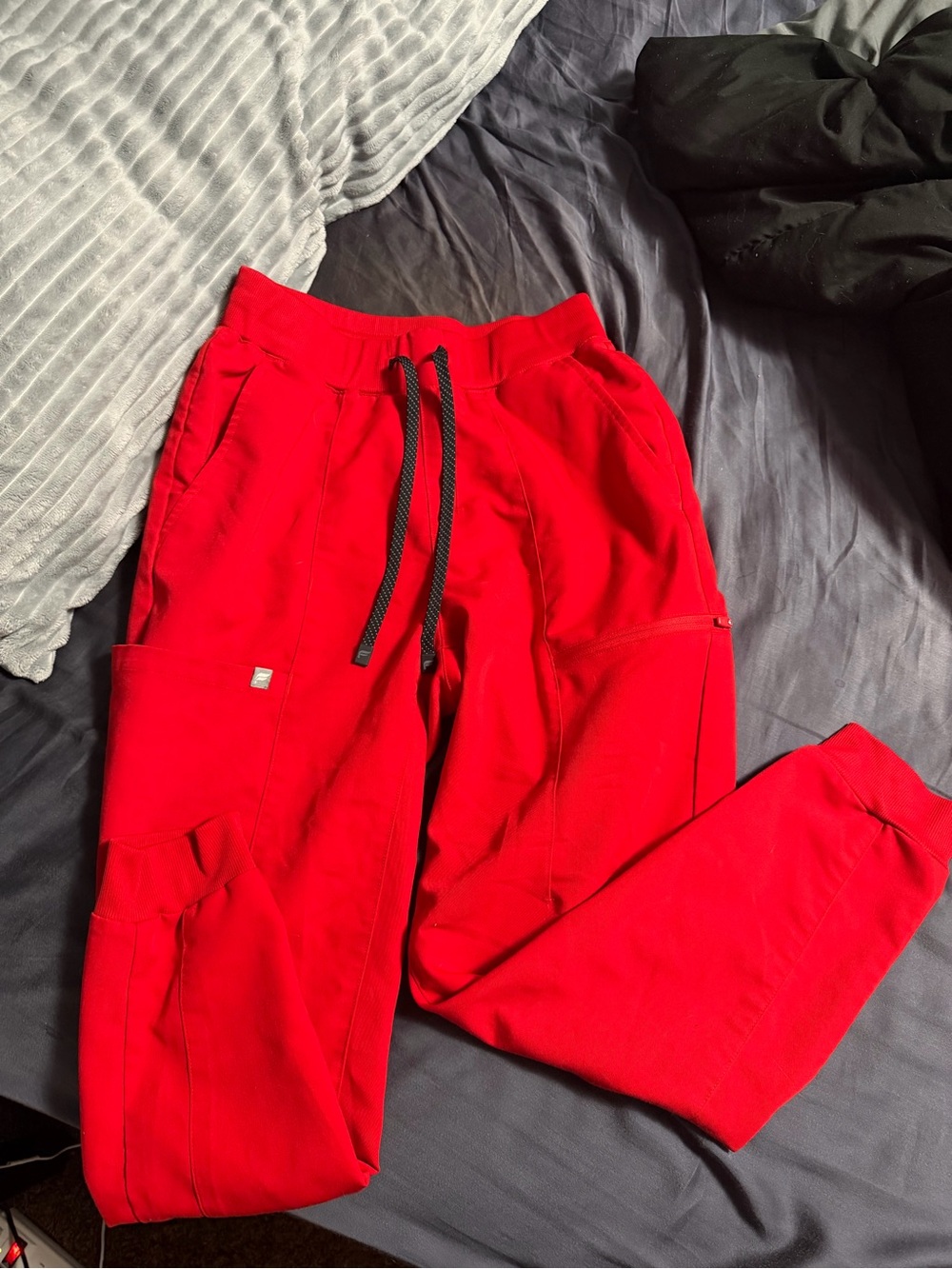 Fabletics Bright Red Women's Jogger Set with Drawstring